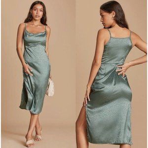 Lulu's Green Midi Dress